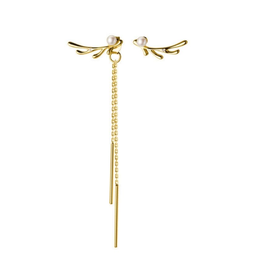 Pearl Tassel and Antler Drop Earrings Set of 5 for Boutique Gifting